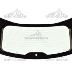 REAR WINDOW HTD (W/WIPER HOLE) GREEN SEKURIT
